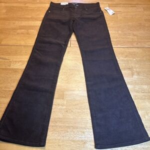 Polo Jeans Company Brown Stretch Corduroy Flared Pants Womens Size 4x32 NWT
